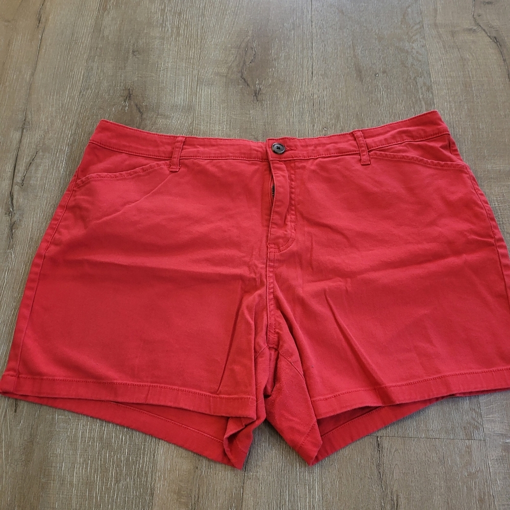 St. John's Bay Mid Rise Shirts Size 18 Red